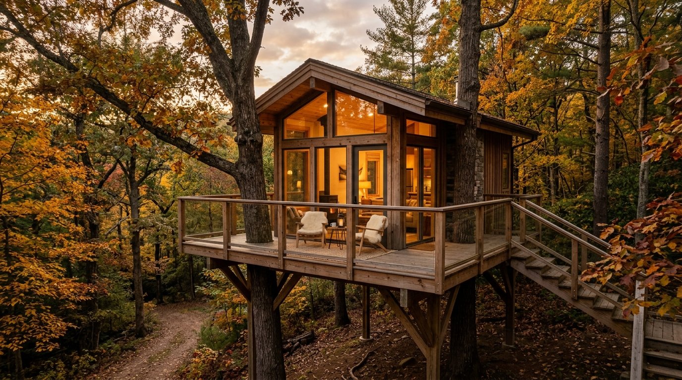 Cabañas en los árboles: ingeniería respetuosa para habitar el dosel forestal